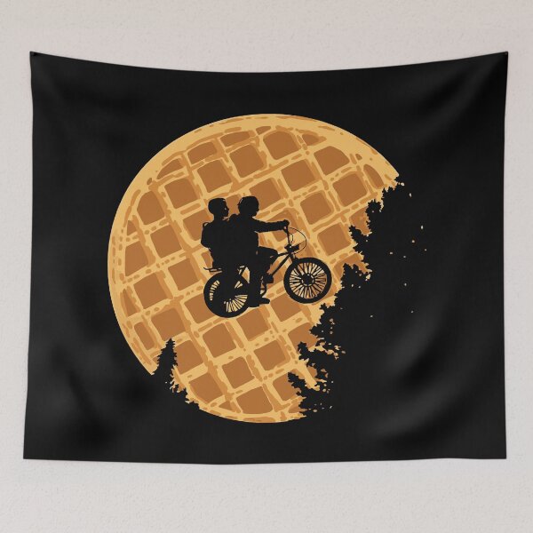 Item preview, E.T.'s moon as Eggo Waffles by Stranger Things | budflux.com designed and sold by Budflux.