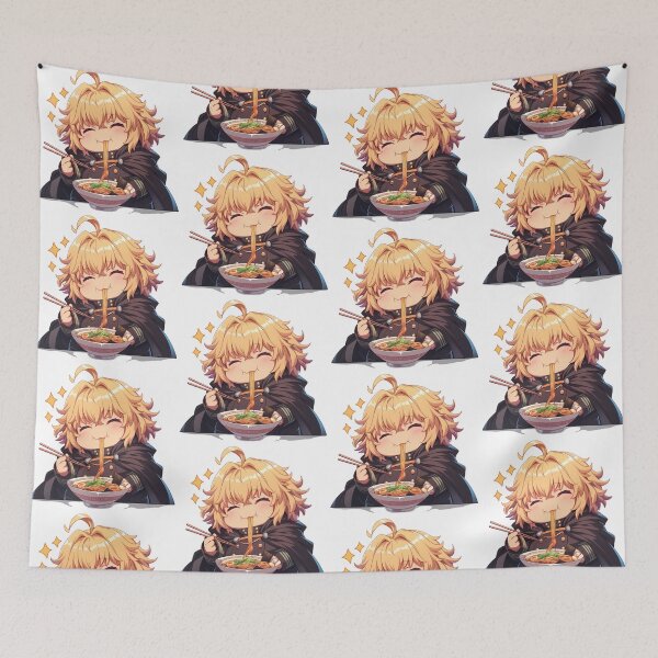 Item preview, Mikaela Hyakuya Seraph End Kawaii Ramen Cozy Bite designed and sold by mildaclairmo.