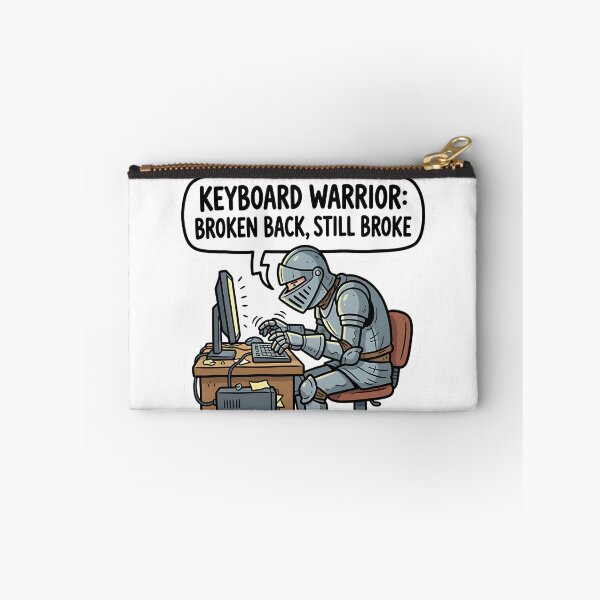 Item preview, Keyboard Warrior Broken Back Still Broke - Funny Office Work T-Shirt designed and sold by PopOutDreams.