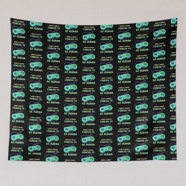 Item preview, Born to game designed and sold by PapillonTextiles.