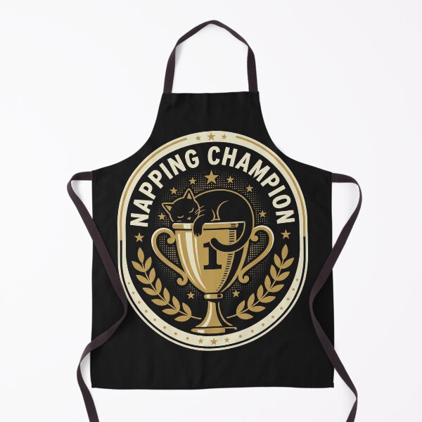 Item preview, Napping Champion - Funny Cat in Gold Trophy designed and sold by AdyKurniawan.