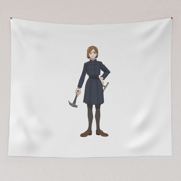 Item preview, Eye‑Patch Anime Heroine with Hammer in Dark Uniform designed and sold by lamiarte.