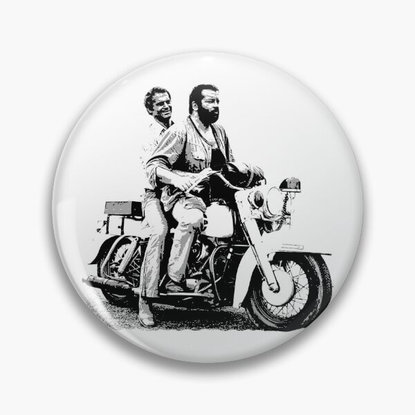 Item preview, Bud Spencer Terence Hill on motorbike | budflux.com designed and sold by Budflux.
