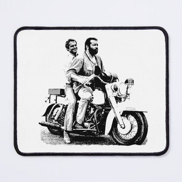 Item preview, Bud Spencer Terence Hill on motorbike | budflux.com designed and sold by Budflux.
