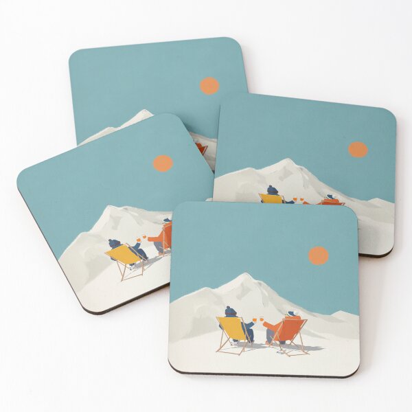 Item preview, Vintage Après-Ski Chill - Minimalist Mountain Sun designed and sold by GraphicGreets.