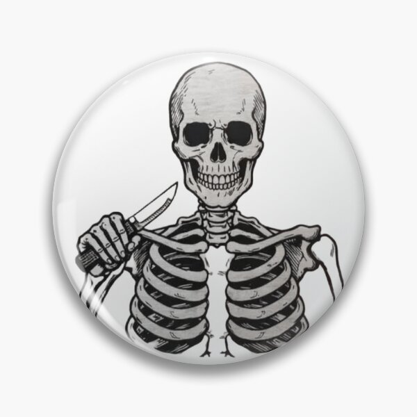 Item preview, Funny Stab-ility Skeleton Meme - Dark Humor Gothic Art designed and sold by JossDesign15.