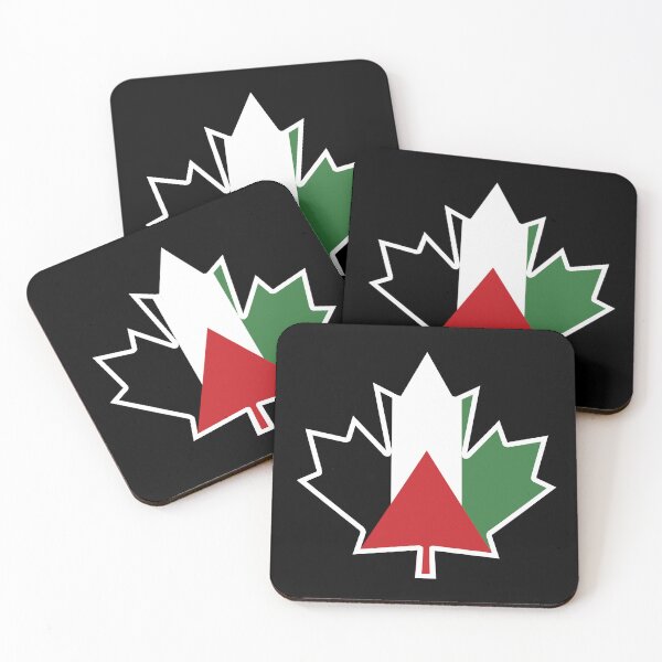 Item preview, Palestine Canada Maple Leaf Solidarity Design with Palestinian Flag designed and sold by Hurriyyatee.