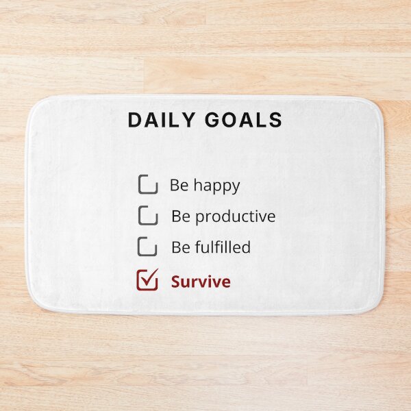Item preview, Daily Goals – Minimal Existential Checklist Design designed and sold by PXEpic.