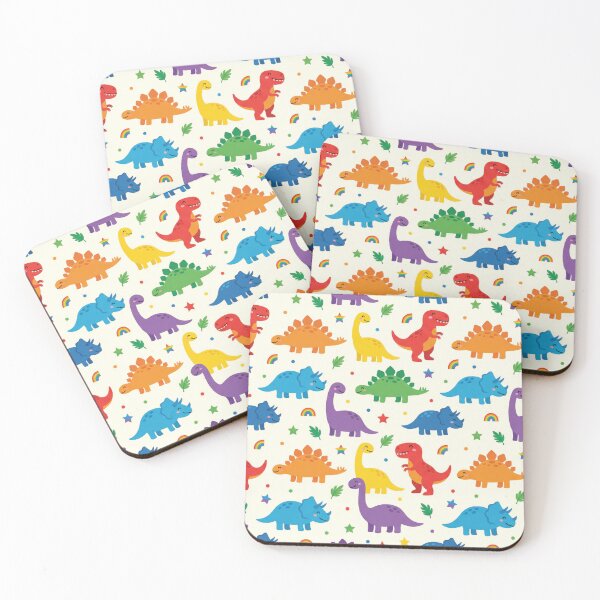 Item preview, Rainbow Dinosaurs designed and sold by Nice Vibes Prints.