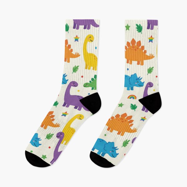 Item preview, Rainbow Dinosaurs designed and sold by Nice Vibes Prints.