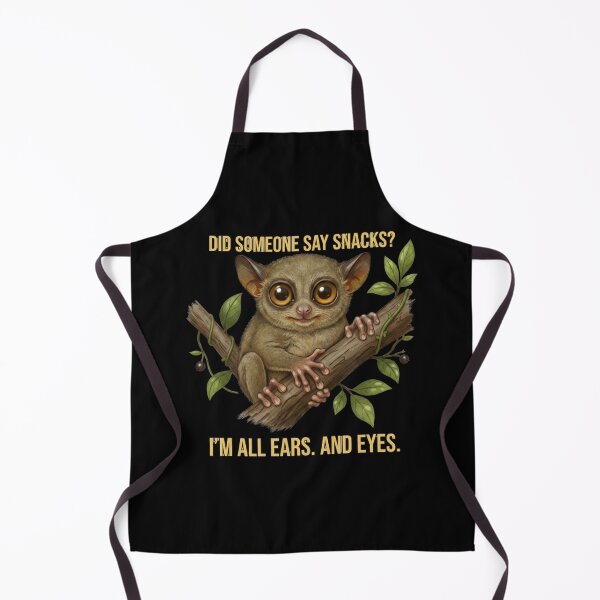 Item preview, Cute Tarsier Snack Lover Funny Animal Design designed and sold by LittleLoopArt.