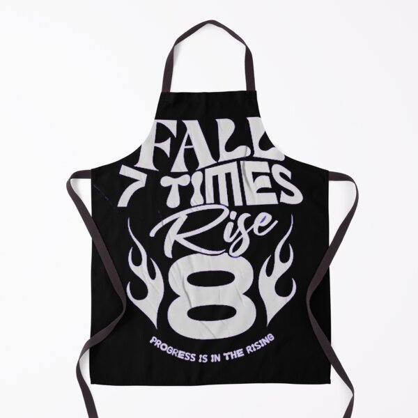 Item preview, Fall 7 Times Rise 8 Motivational Quote - Purple Wavy Typography Art designed and sold by GenZFashion000.