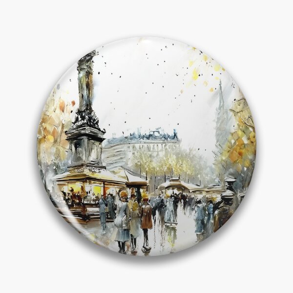 Item preview, Evening at Place de la République - 24 designed and sold by artdesignsnow.