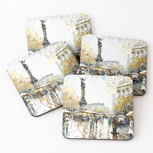 Item preview, Evening at Place de la République - 24 designed and sold by artdesignsnow.