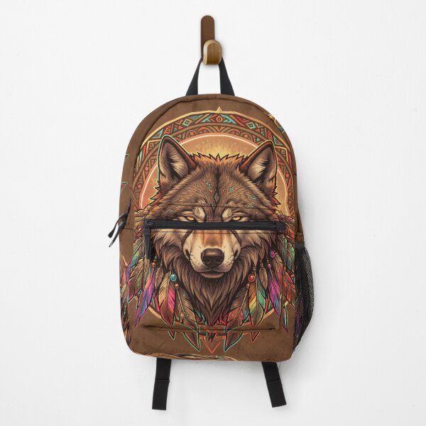 Item preview, Spirit Wolf with Feathers designed and sold by myforestfog.