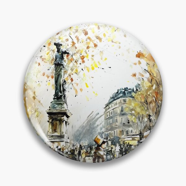 Item preview, Evening at Place de la République - 23 designed and sold by artdesignsnow.