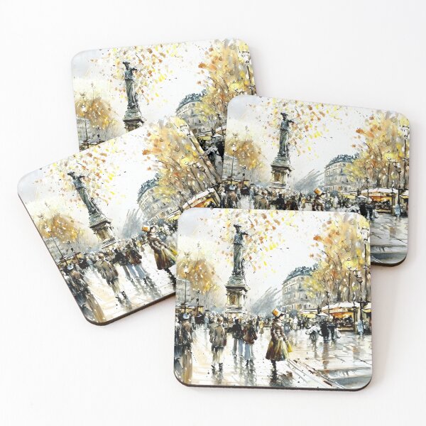 Item preview, Evening at Place de la République - 23 designed and sold by artdesignsnow.