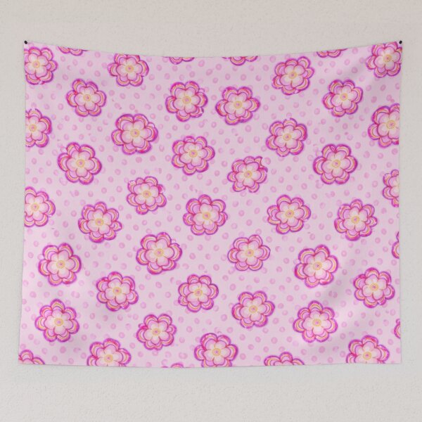 Item preview, Pink Flower Fleur Rose French Flowers designed and sold by kel72.