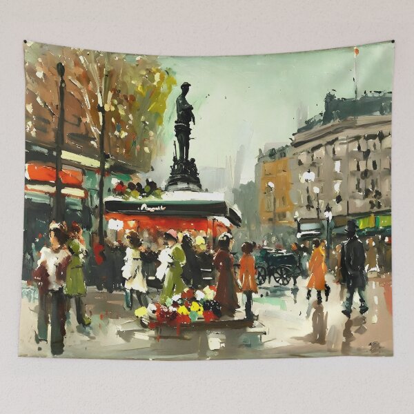 Item preview, Evening at Place de la République - 19 designed and sold by artdesignsnow.