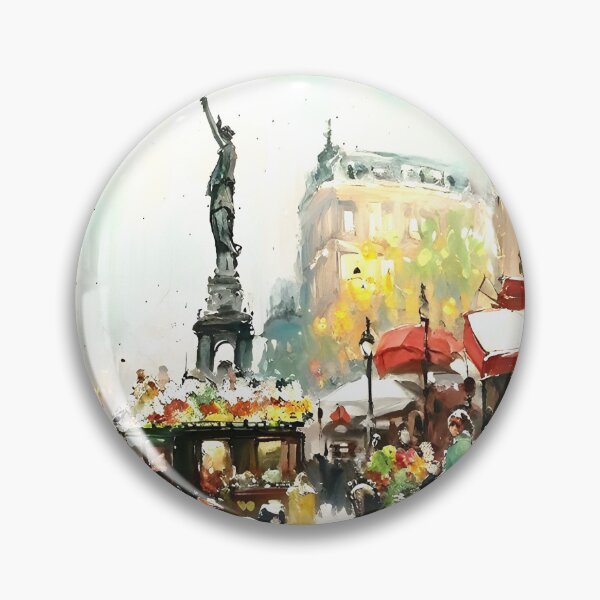 Item preview, Evening at Place de la République - 18 designed and sold by artdesignsnow.