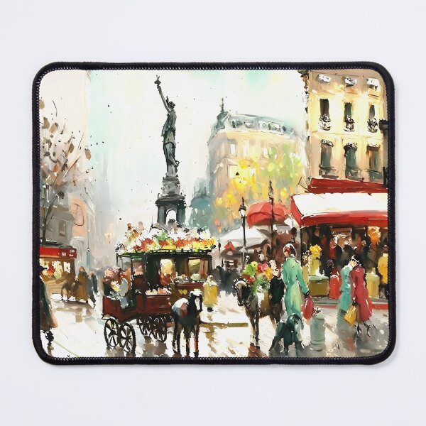 Item preview, Evening at Place de la République - 18 designed and sold by artdesignsnow.