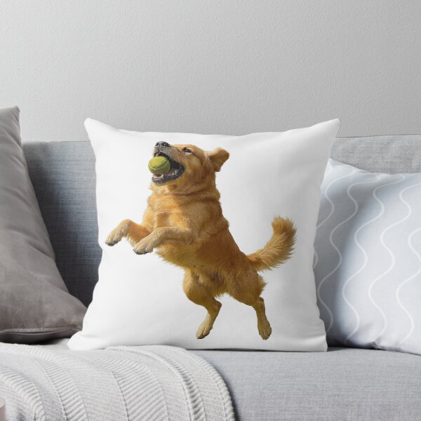 Item preview, Golden Retriever Jumping to Catch Tennis Ball designed and sold by Adappai.
