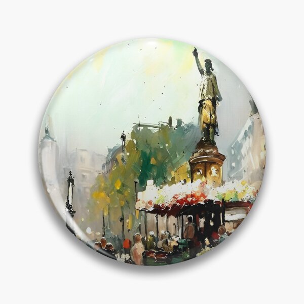 Item preview, Evening at Place de la République - 17 designed and sold by artdesignsnow.