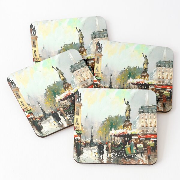 Item preview, Evening at Place de la République - 17 designed and sold by artdesignsnow.