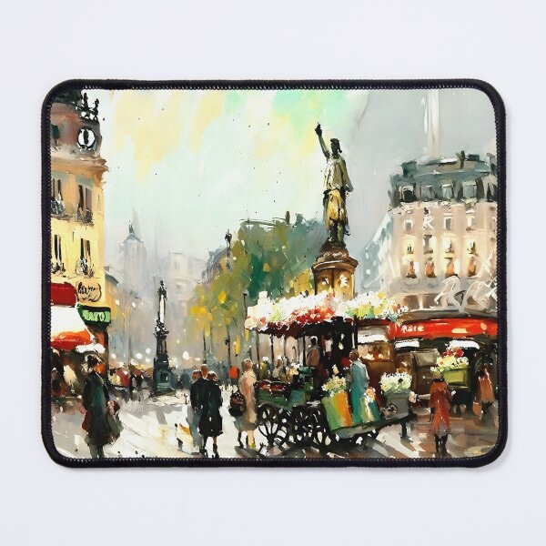 Item preview, Evening at Place de la République - 17 designed and sold by artdesignsnow.