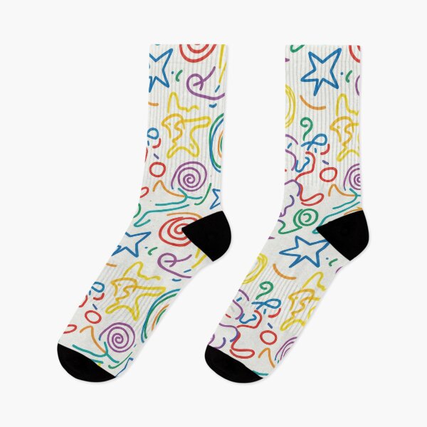 Item preview, Happy Doodle Shapes designed and sold by Nice Vibes Prints.