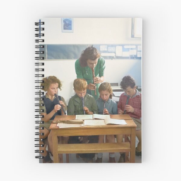 Item preview, Israel, Tel Aviv. School Recorder Lesson. 1946. designed and sold by UltraQuirky.