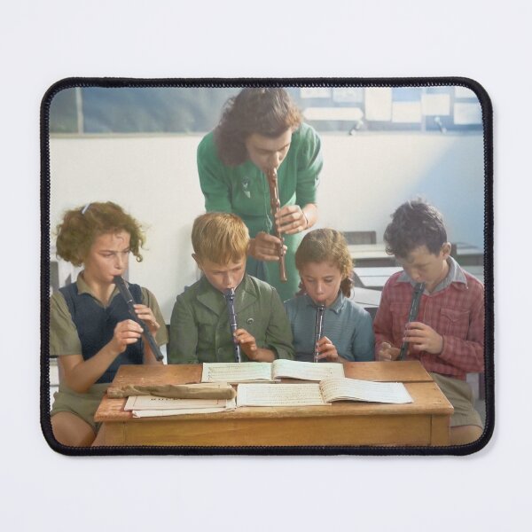 Item preview, Israel, Tel Aviv. School Recorder Lesson. 1946. designed and sold by UltraQuirky.
