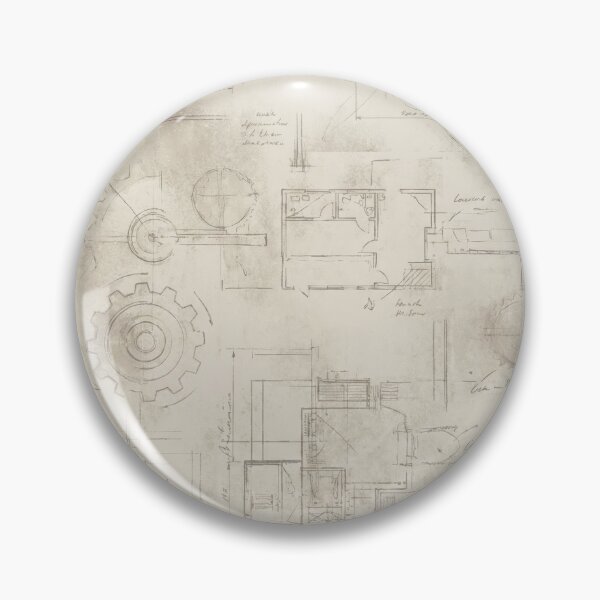 Item preview, Faded Industrial Blueprint designed and sold by Nice Vibes Prints.