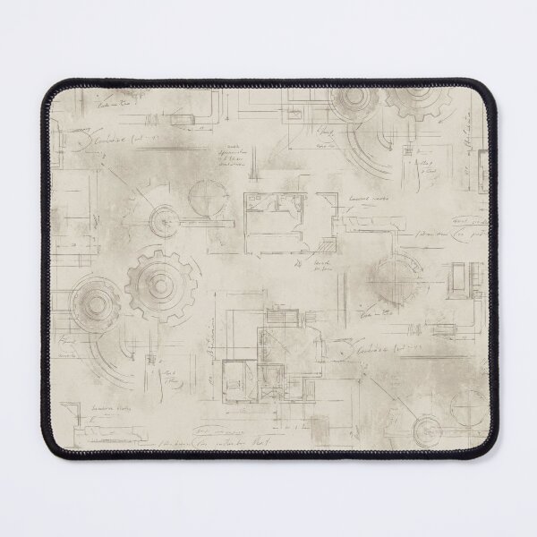 Item preview, Faded Industrial Blueprint designed and sold by Nice Vibes Prints.