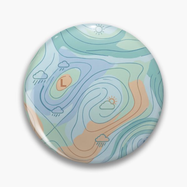 Item preview, Weather Map Data Art designed and sold by Nice Vibes Prints.