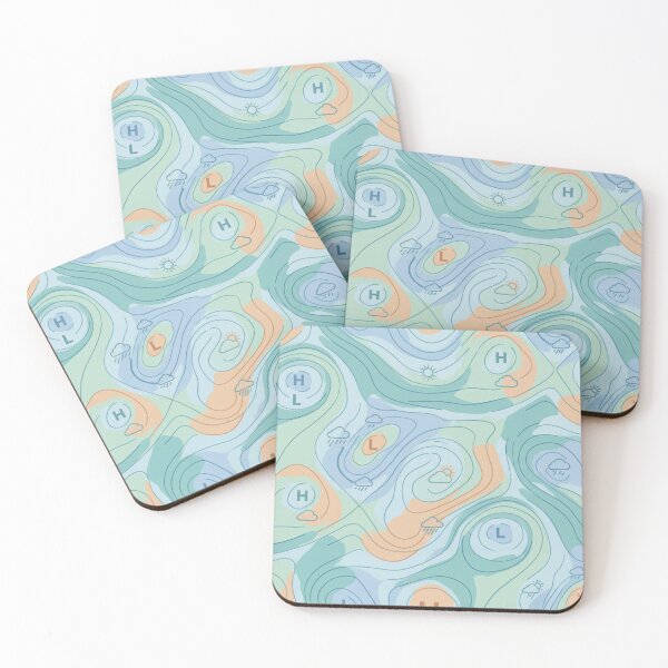 Item preview, Weather Map Data Art designed and sold by Nice Vibes Prints.