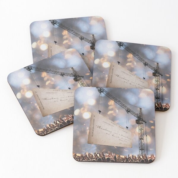Item preview, People Worshiping Postcard Digital Collage Print designed and sold by Julia Sol.