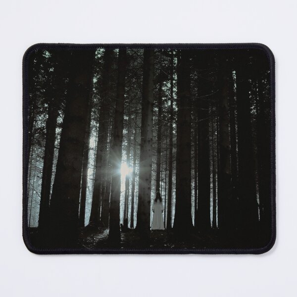 Item preview,  Horror scary woman in deep forest - Fine Art Print designed and sold by grande76.