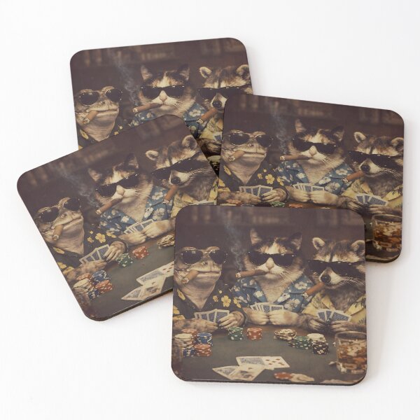 Item preview, Animals Smoking Cigar Funny Playing Poker designed and sold by TomelaGio.