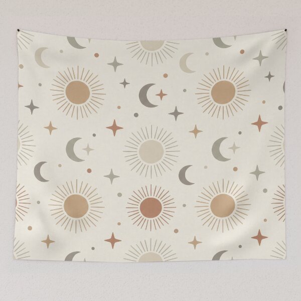 Item preview, Celestial Symbols Minimal Pattern designed and sold by Nice Vibes Prints.
