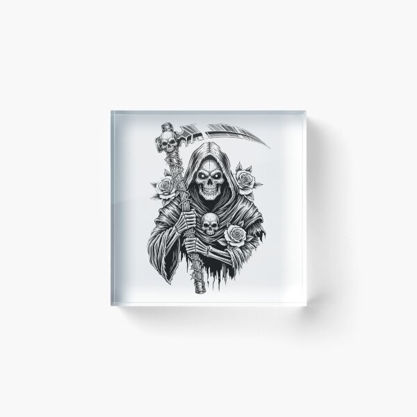 Item preview, Death with roses designed and sold by RebellionShop.
