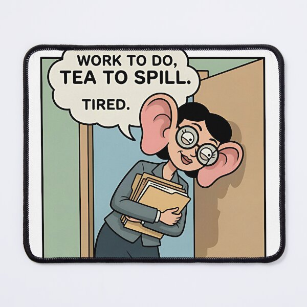 Item preview, Work To Do Tea To Spill - Funny Office Gossip Drama T-Shirt designed and sold by PopOutDreams.