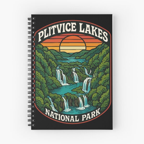 Item preview, Plitvice Lakes National Park Croatia Retro Travel designed and sold by TomFrontierArt.