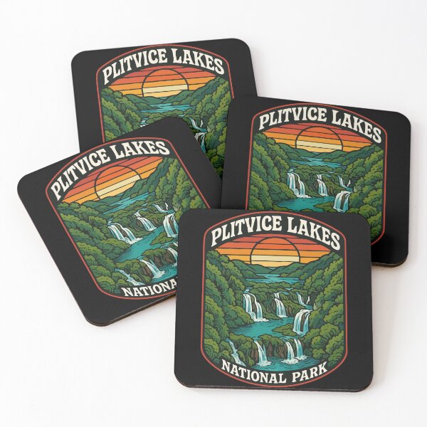 Item preview, Plitvice Lakes National Park Croatia Retro Travel designed and sold by TomFrontierArt.