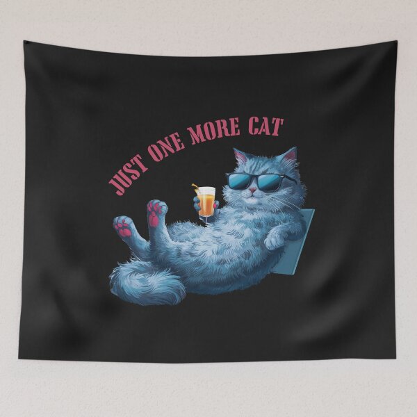 Item preview, Cute Cat Lover  – Just One More Cat Funny  designed and sold by ChameraDesign.