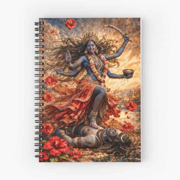 Aperçu de l'œuvre Illustration fantastique de Kali et Shiva créée et vendue par AliceWhiteDF.