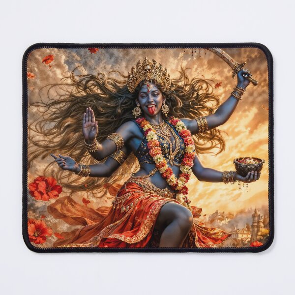 Item preview, Kali and Shiva Fantasy Illustration designed and sold by AliceWhiteDF.