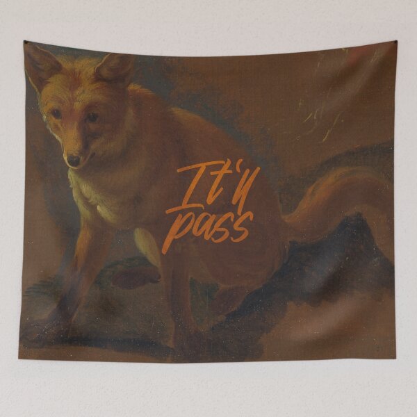 Item preview, It'll Pass - Fleabag Fox designed and sold by HouseProudArt.
