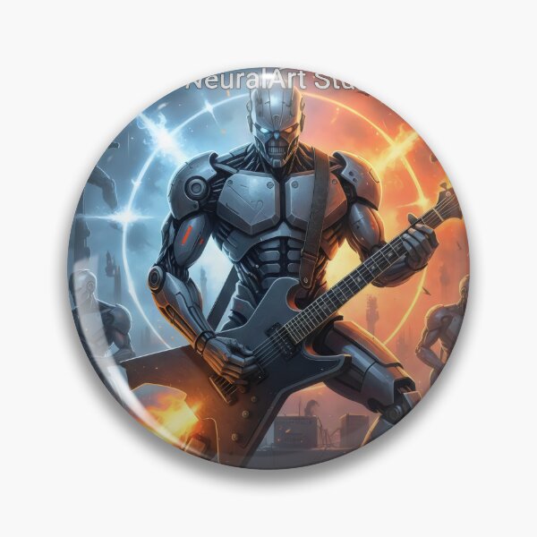Item preview, Metal Mayhem: AI Shreddes - NeuralArt Studio designed and sold by NeuralArt Studio.
