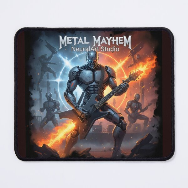Item preview, Metal Mayhem: AI Shreddes - NeuralArt Studio designed and sold by NeuralArt Studio.
